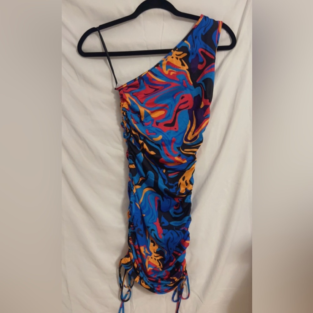 Shein coloful dress, size small, stretch.